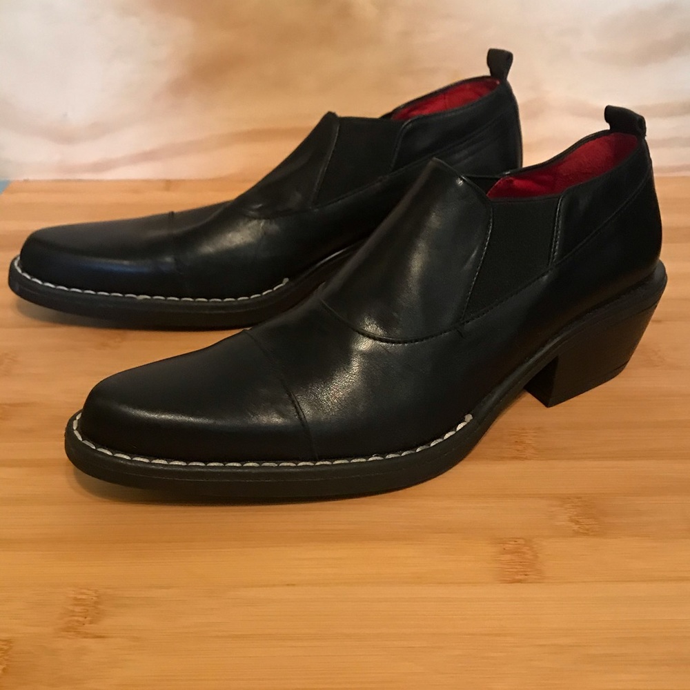 Black slip on shoes